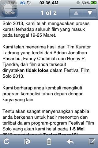 RiversidePict's tweet photo. So, terus berkarya, jangan patah semangat dan kita coba lagi tahun depan :) http://t.co/DA3l1Qtxfs