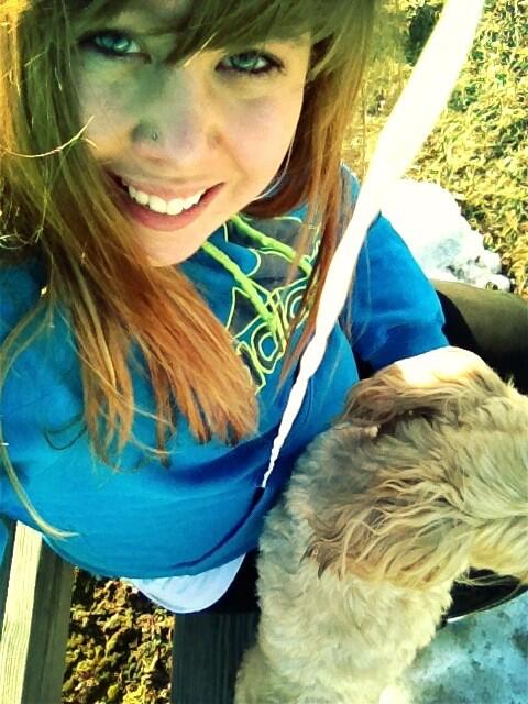 NotCourtneyLynn's tweet image. Yoshi and I resting during our walk #beautiful #stepstep