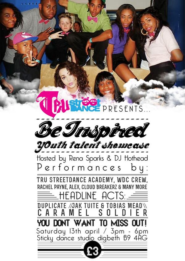trustreetdance's tweet image. BE INSPIRED YOUTH TALENT SHOWCASE