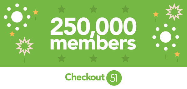 Very happy to announce… RT <a href="/Checkout51/">Checkout 51</a>: After only 4 months, more than 250K Canadians are Checkout 51 members!