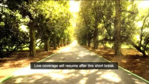 rachelsvejda's tweet image. This is almost as bad as buffering #mastersproblems