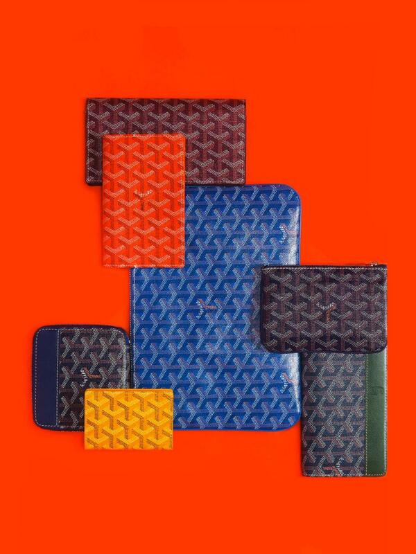 goyard wallet colors