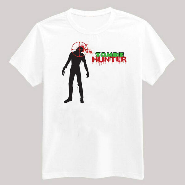 BlackEyeTeez's tweet photo. Zombie Hunter T-shirt.... http://t.co/0eYtFMJwfs