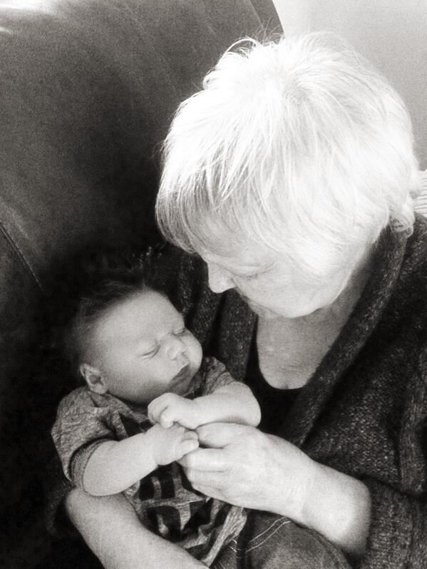 bumblebeezy66's tweet photo. Charlie and his great nana http://t.co/lkhc0osko8