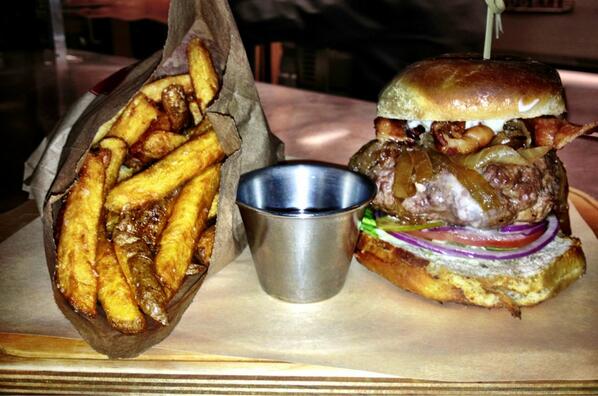 #masters2013 final round with our Scratch Made Burgers &amp; Poplar Bluff Fries #yycfood #delicious #YYC