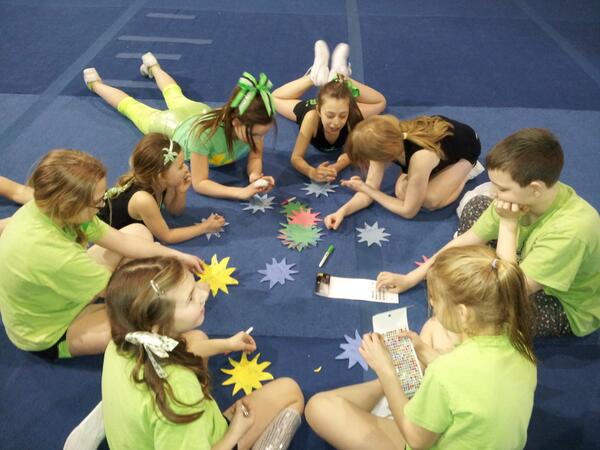 acecheer's tweet photo. Youth supernovas #ACE doing some positivity circles and bonding during our St  Paddy day practice. http://t.co/JvXOAnyxmQ