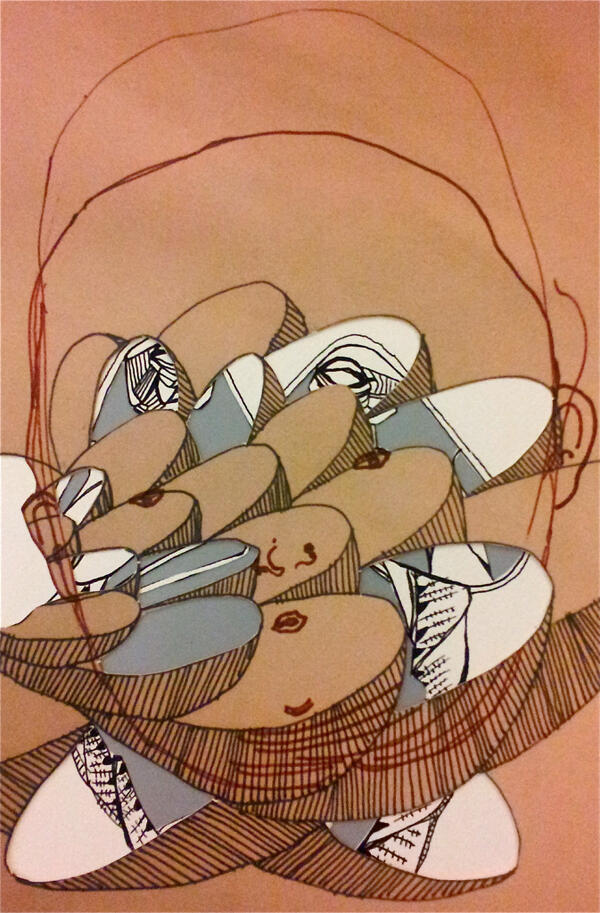 cataranco's tweet image. Two layered illustration. cataranco.com #illustration #artwork