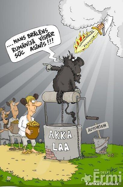 ourfire's tweet photo. Karikatūra par AKKA / LAA http://t.co/3wzuUYYqjN