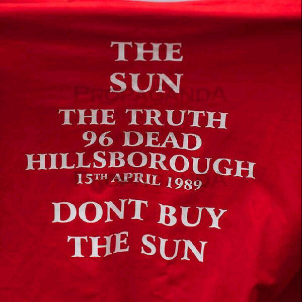 PhilStride1's tweet photo. The famlies know the truth now no thanks to the Sun don t buy this paper . Jft96 http://t.co/XBrNhnuIOV