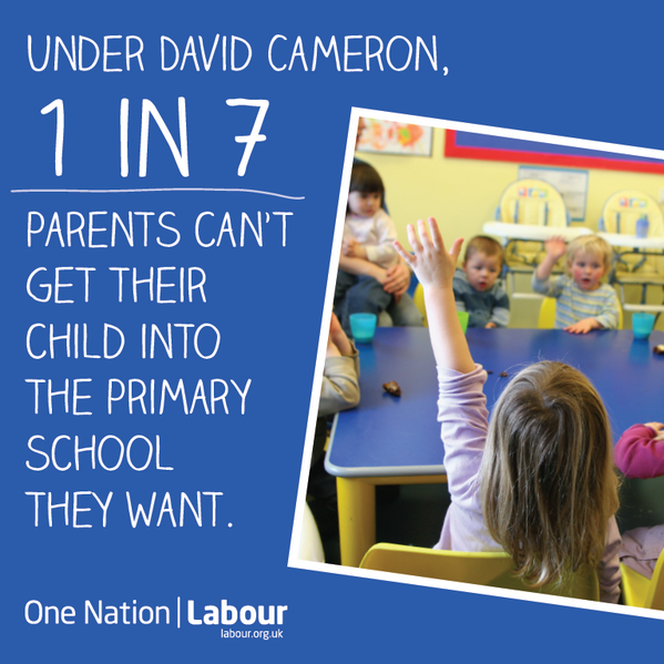 UKLabour's tweet photo. RETWEET this if you've struggled to get your child into your choice of primary school http://t.co/u7c6DYGqS0 http://t.co/88JSq86S5K