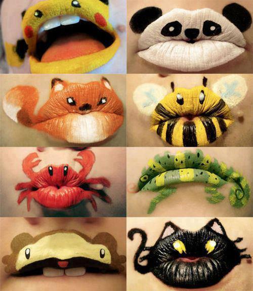 bcngroup's tweet photo. RT @vlvlifestyle: Awesome must-see lip art! http://t.co/vnpb5uTBw5