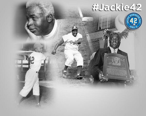 MLB's tweet photo. Thank you, Jackie. #Jackie42 http://t.co/RXXpmp50Hg