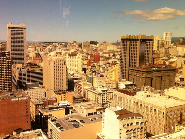 jeffseacrist's tweet photo. The view for today's @Webtrends lunch and learn #eMetrics. Join us at "The View" in SF Marriott Marquis http://t.co/bUtez4VerC