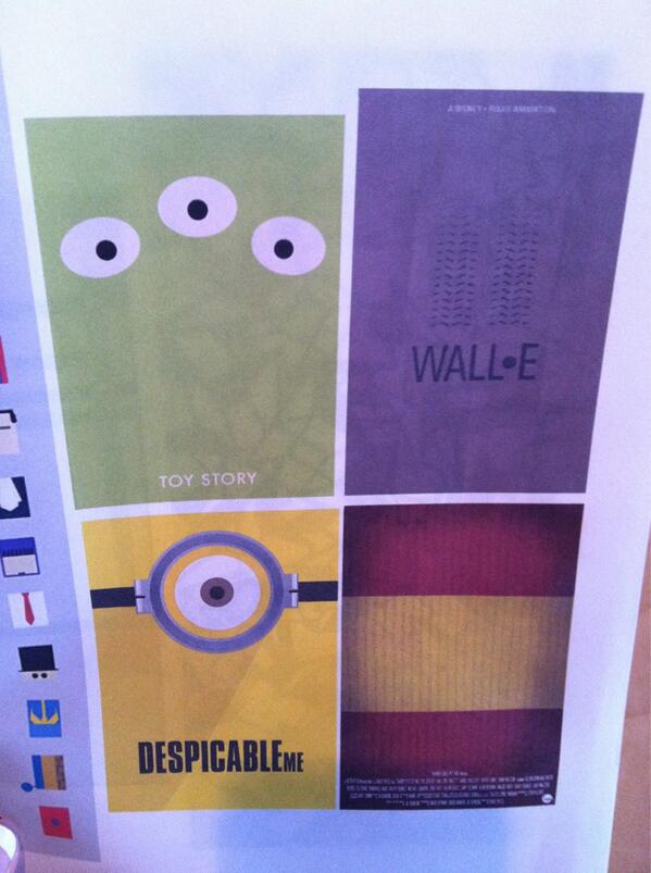 Minimalism art with kids...what to do? Minimalist movie posters with kids, of course!