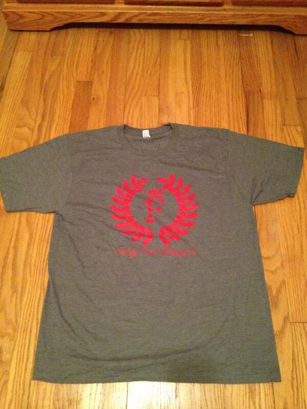 aharriscle's tweet image. Grey with red logo on the site. #supportthefam