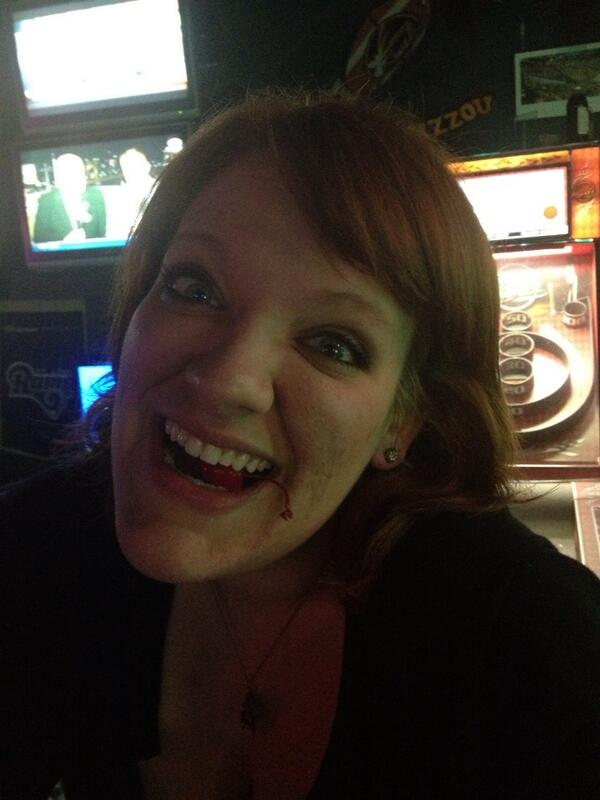 Brad and @RebeccaHanneken  stole my cherry tonight......