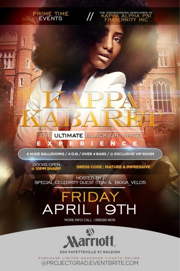 Come Out To The #MARRIOTT #NUPE #KappaKabaret
