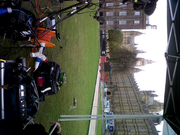 Waiting for something newsworthy to happen.