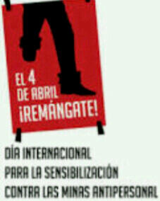 MaryAparra1's tweet photo. " Hoy Día Internacional para la Sensibilización contra las Minas Antipersonales #Remángate  http://t.co/3oXnWCYbVu"