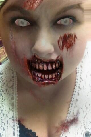 hayleysherrod's tweet photo. Me as a zombie I should be on #TheWalkingDead http://t.co/WHjfBjtsiN