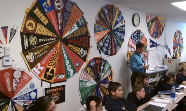 gmosher70's tweet photo. Want a #college learning environment? Look at this #AVID classroom in Idaho! #AVID4College http://t.co/6BhxQPkAkG