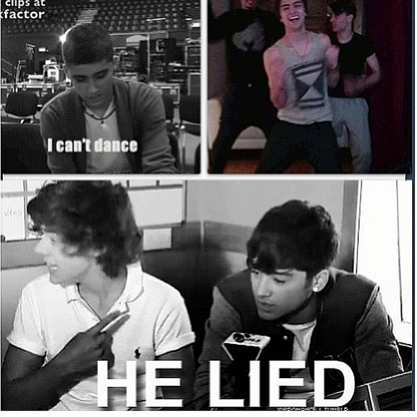 OneDirectionHED's tweet image. HE LIED!