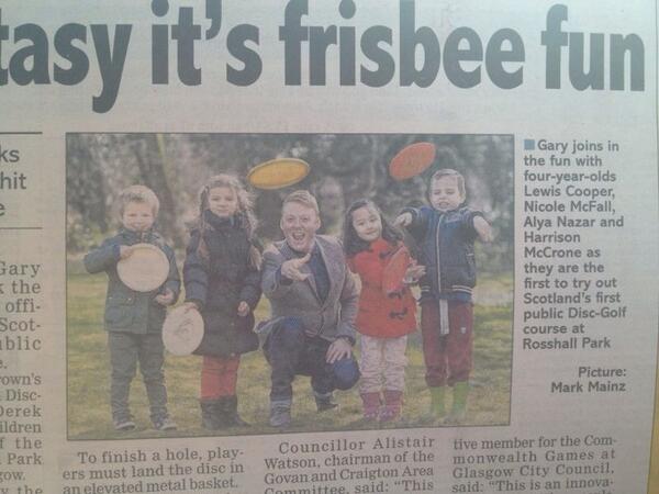 Future Frisbee champion of the world ..... In todays paper #myweehero