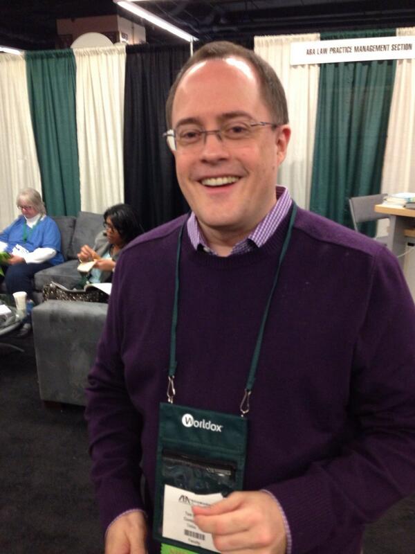 ricklawyer's tweet photo. Author Tom Mighell @#abatechshow. Ipad for Litigators in One Hour. http://t.co/tBk9glHCLi