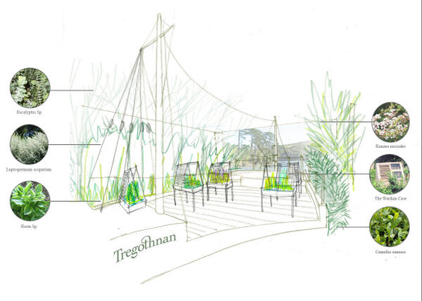 Next month we're in The Great Pavilion of #RHSChelsea! Here's a peak at the garden featuring our unique Wardian Case.