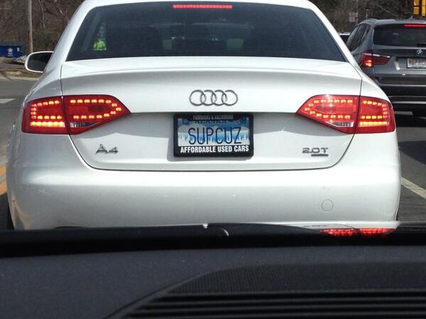 rrosier's tweet photo. I'm definitely going to get this license plate http://t.co/W7V72QLwHh