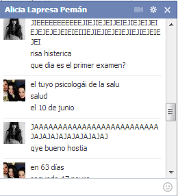 Misfkins8's tweet photo. De risas con los exámenes @alisia105 http://t.co/mzJvl9iD4w