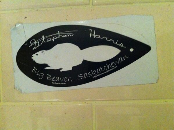 TheSheepdogs's tweet photo. Spotted this sticker in a pub bathroom in Dublin last night. Saskatchewan folks are everywhere. http://t.co/JCrhat8shr