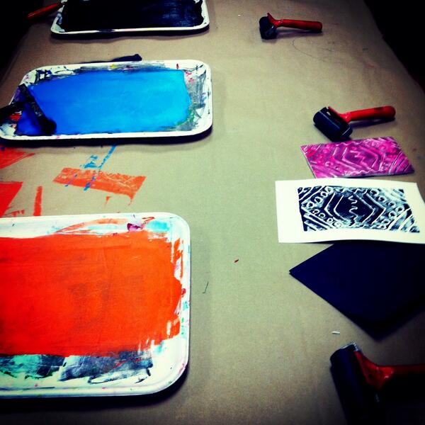 KMACMuseum's tweet image. Printmaking today until 3pm. Join the fun. #louisville #downtown #SpringBreak