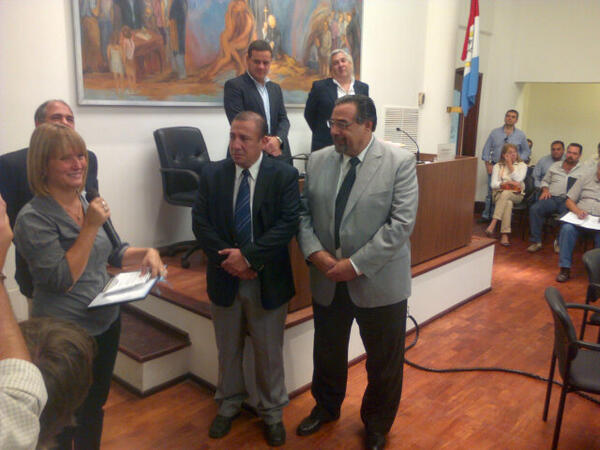 labrigadier's tweet image. El cjal. Marcelo Ferreira d @100santafesino reconoc al cro. (QEPD) Ángel Pascutto. Recibió distinción su hija Laura.