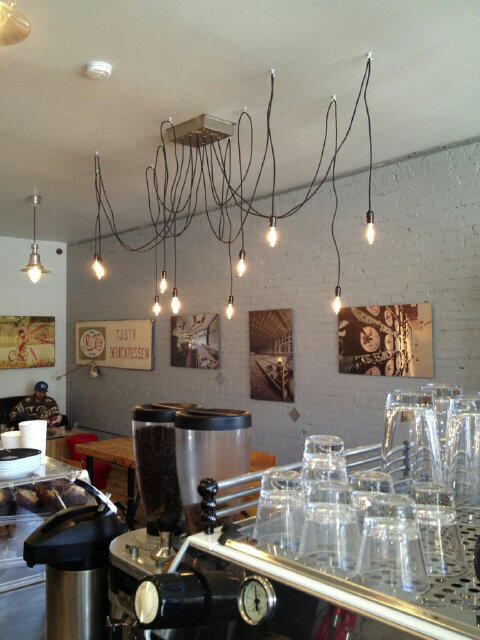 BanditCoffeeGrp's tweet photo. New version of our light fixture!  What do you think?! http://t.co/QCRMvBBsX7