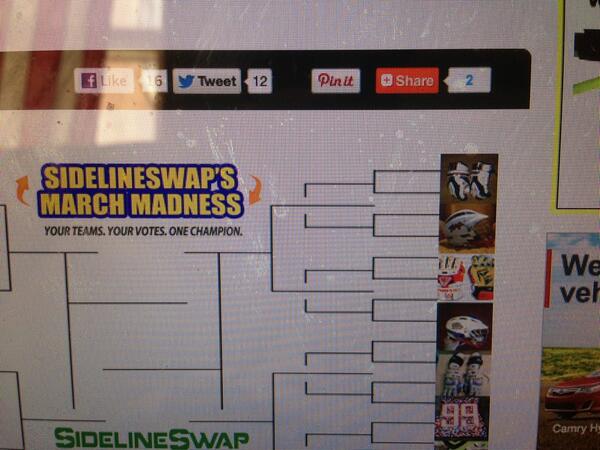 Kansas harrow gloves the #1 seed on <a href="/sidelineswap/">SidelineSwap</a> match madness ad? Just wait until they see our new swag. #leggo