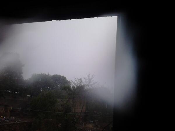 La granizada  fuerte en San Antonio x'luch