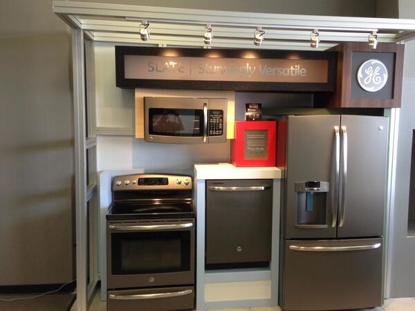SlymanBrothers's tweet photo. "@GE_Appliances: Love it! RT @SlymanBrothers: Our new GE Slate display! #beautiful @GE_Appliances http://t.co/k43MuKpM5Y"