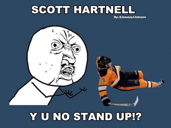 JanuaryJJohnson's tweet photo. I'll Tweet this again after a #Flyers win!  @Hartsy19 -- THIS is the Universe's biggest mystery!  #hartnelldown http://t.co/ukLOAXLnIH