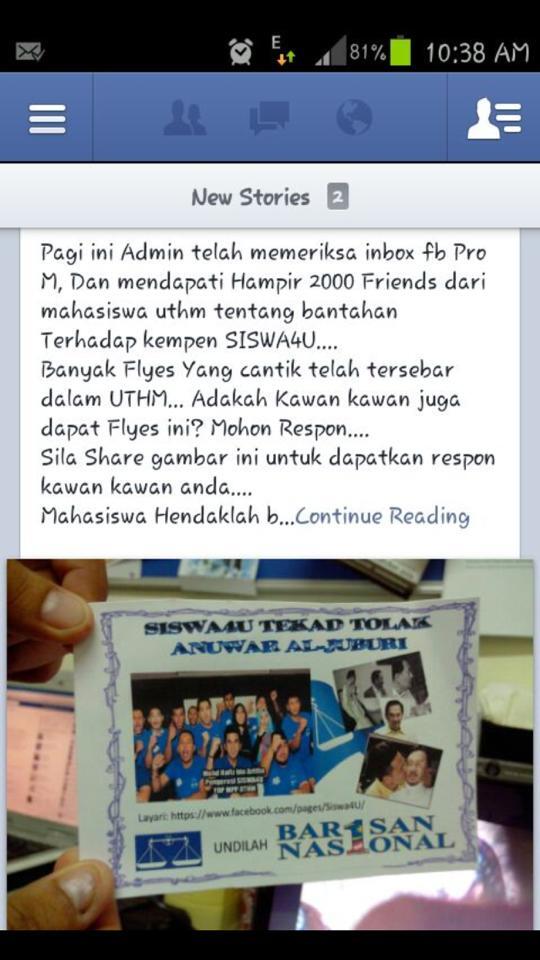 SISWA_4U's tweet photo. Saya mnafikan sekeras2nya flyers yg mengatakan ianya adlh milik Siswa4U dan dikeluarkan oleh kami. - @hafiz_ariffin http://t.co/eyik3c2e8L