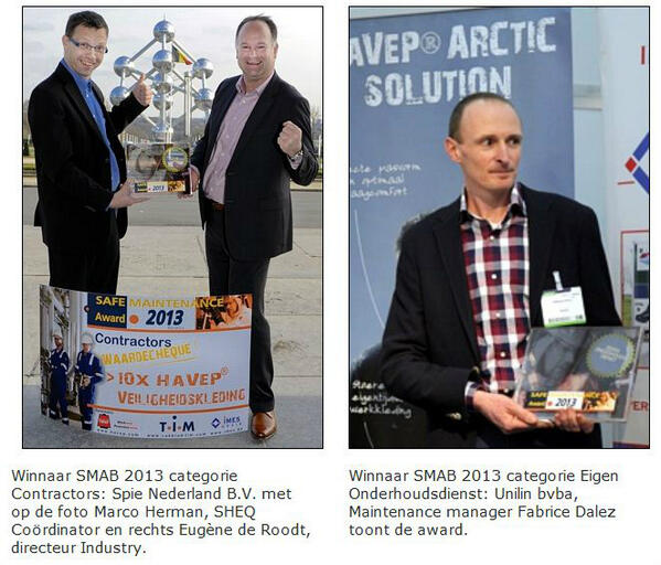 SafeMaintenance's tweet photo. Fotoreportage + persbericht uitreiking #SafeMaintenance Awards 2013 #SPIE en #Unilin nu online http://t.co/tzDPWYlbxc http://t.co/tMnco5OGMT