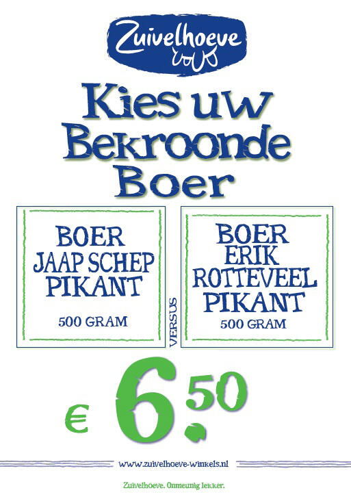 2 Bekroonde boerenkazen, 1 winnaar
Voor welke bekroonde boerenkaas kiest u?