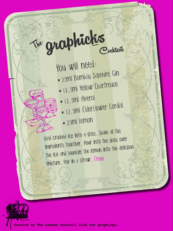 _graphicks's tweet image. Instead of your usual, why not try a @_graphicks #cocktail this weekend ... Created by @LDNCocktailClub
