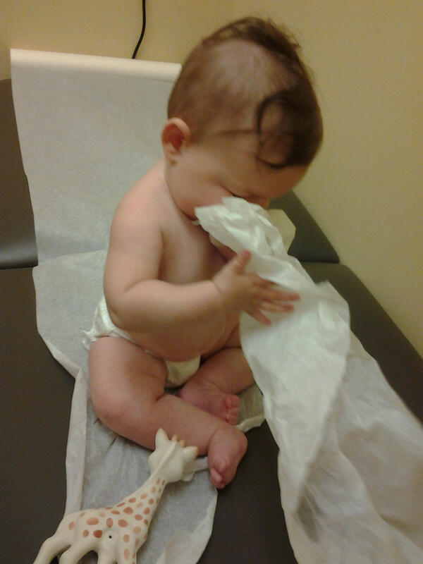 26 inch long 15 lbs 8 oz healthy baby :) #SixMonthCheckUp