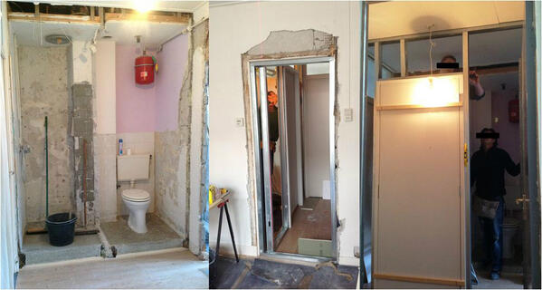 HELP. Dochter hoogzwanger #Amsterdam laat douche #verbouwen. klussenman laat haar stikken. WIE weet een #klussenman
