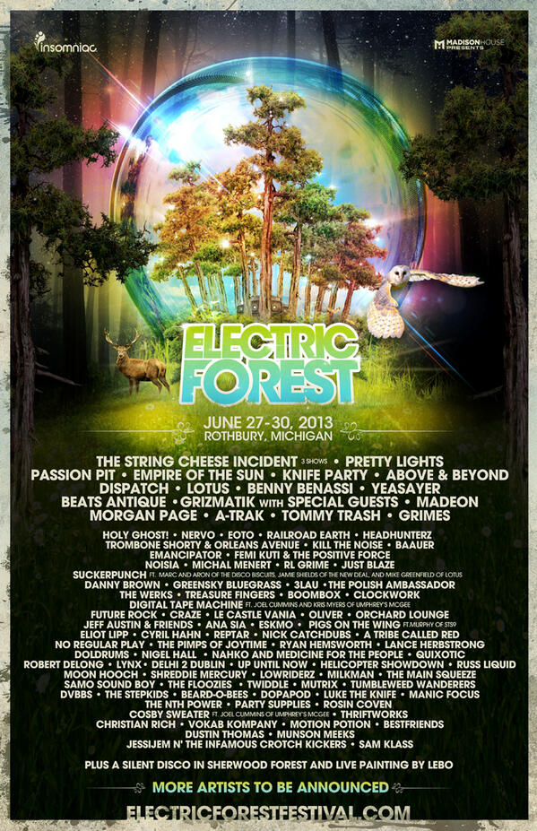 Electric Forest 2013 | Lineup | Tickets | Dates | Video