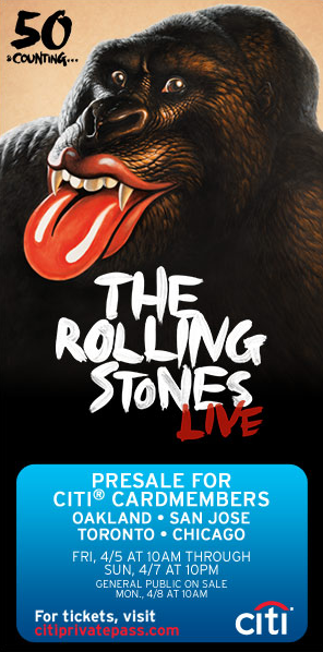HotSongs.net (@hotsongsdotnet) on Twitter photo Get tickets to the <a href="/RollingStones/">The Rolling Stones</a> '50 and counting' U.S. tour! Starts April 5th!
citiprivatepass.com/landing/the_ro… Get tickets to the <a href="/RollingStones/">The Rolling Stones</a> '50 and counting' U.S. tour! Starts April 5th!
citiprivatepass.com/landing/the_ro…