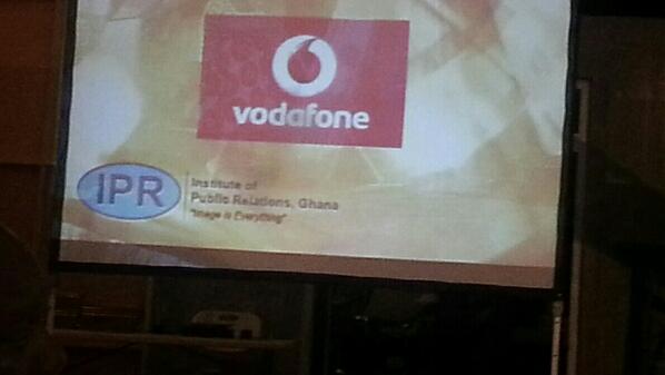 krobiana's tweet photo. @VodafoneGhana  has done it again. At the 40th anniverssary of the IPR Ghana. The award in telecoms category, best PR http://t.co/2eHQceBI0p