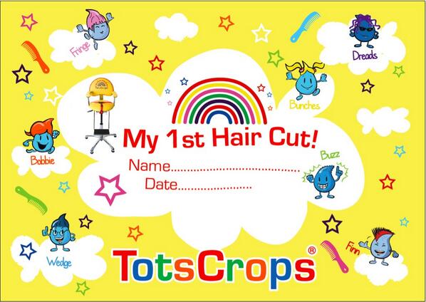 1st Hair cut Certificate :)