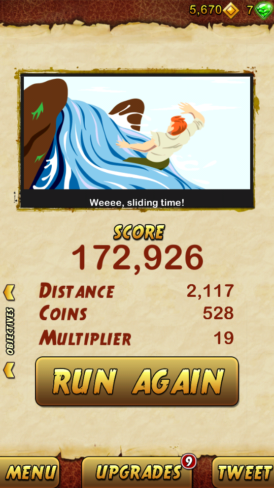 BestBep2011's tweet photo. I got 172926 points while escaping from a Giant Demon Monkey. Beat that! http://t.co/RRgFDTjCvA http://t.co/48qnIRUJyc